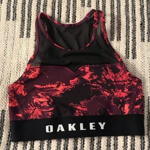 Marbles print Oakley sports bra/crop top